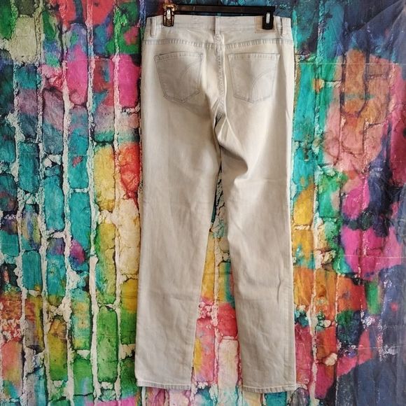 Calvin Klein Jeans Ultimate Skinny Light Washed embroidered front Jeans - Picture 7 of 16